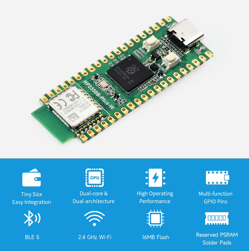 RP2350B Plus W Development Boa - Turing Pi 2 recensie en prijs